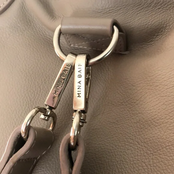 MINA BAIE Emmy Full Taupe Backpack Satchel Crossbody Travel Bag Diaper Bag - Picture 6 of 11